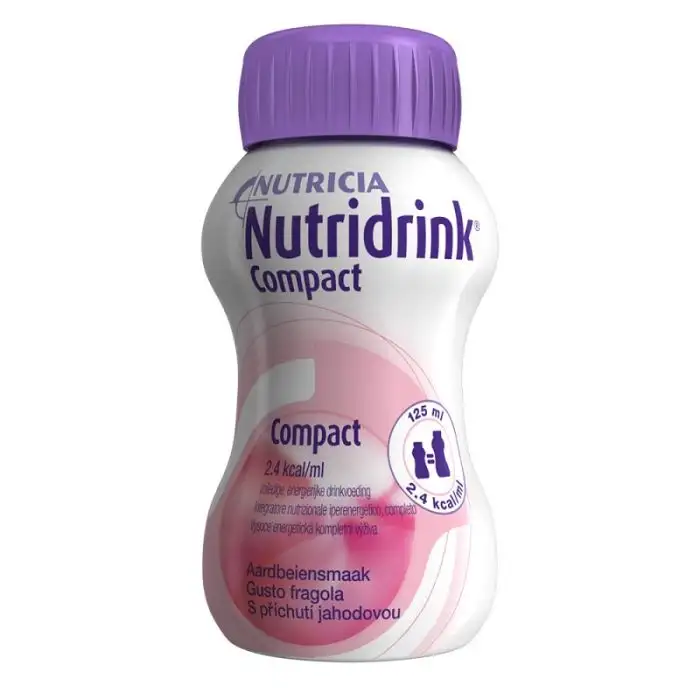 Nutridrink Compact Integratore Alimentare Gusto Fragola 4X125Ml