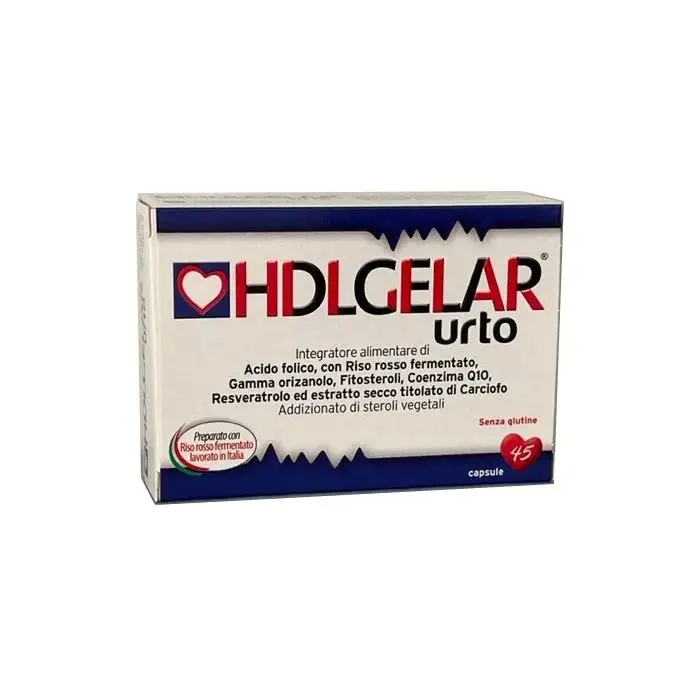 HDLGelar Urto Integratore per il controllo del Colesterolo 45 capsule