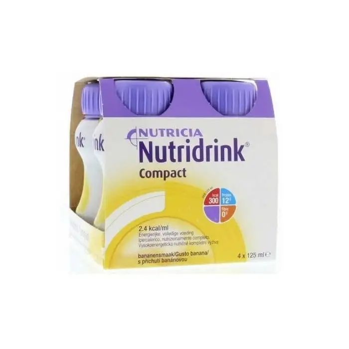 Nutricia Nutridrink Compact Integratore Alimentare Gusto Banana 4X125Ml