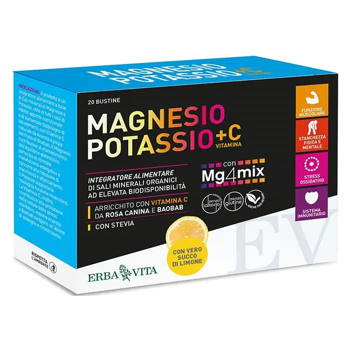 Magnesio Potassio +c Lim.20bs Erbavita