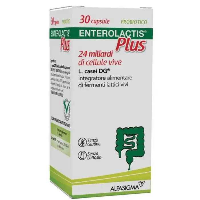Enterolactis Plus Integratore di Fermenti Lattici 30 Capsule