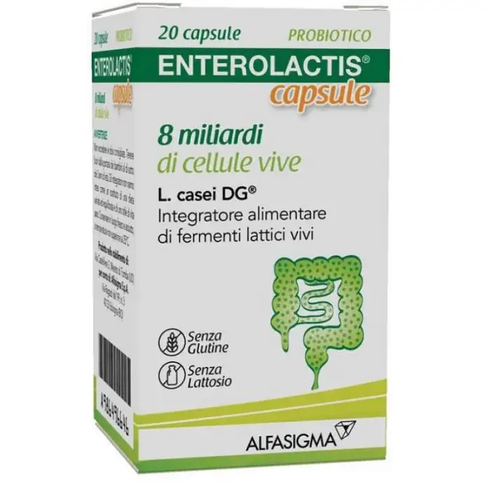 Enterolactis 8 Miliardi di Cellule Vive 20 Capsule