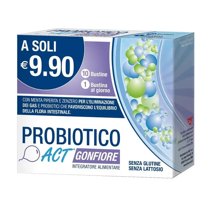 Probiotico Act Gonfiore 10 Buste