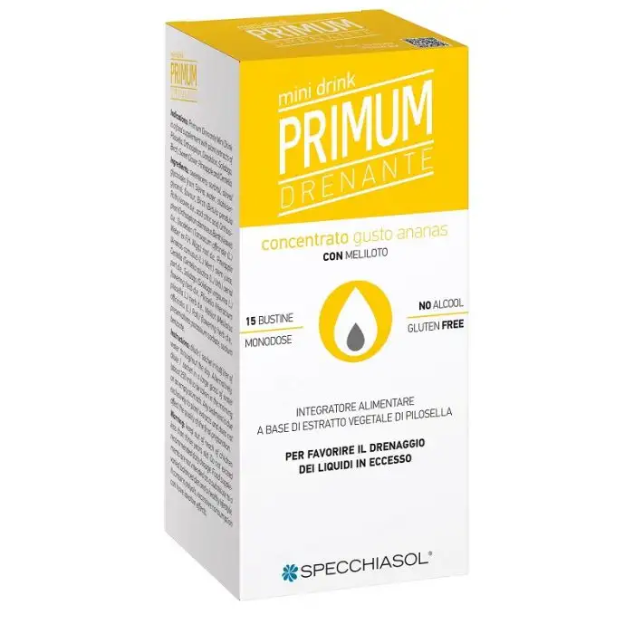 Primum Drenante Mini Drink Gusto Ananas 15 Bustine Monodose