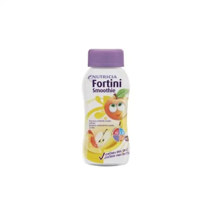 Nutricia Fortini Smoothie Multi Fibre Integratore Alimentare Gusto Frutti Gialli 200Ml