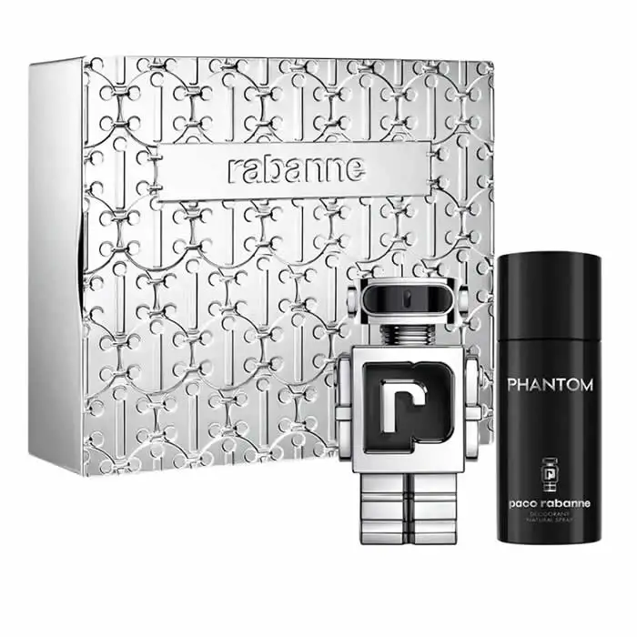 Paco Rabanne Phantom Eau De Toilette Spray 100ml Set 2 pieces