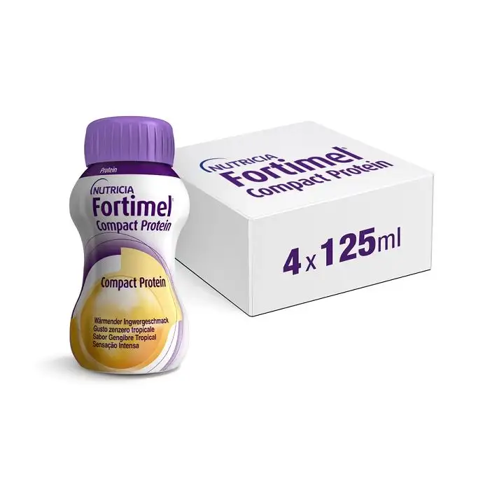 Fortimel Compact Protein Zenzero 4x125ml