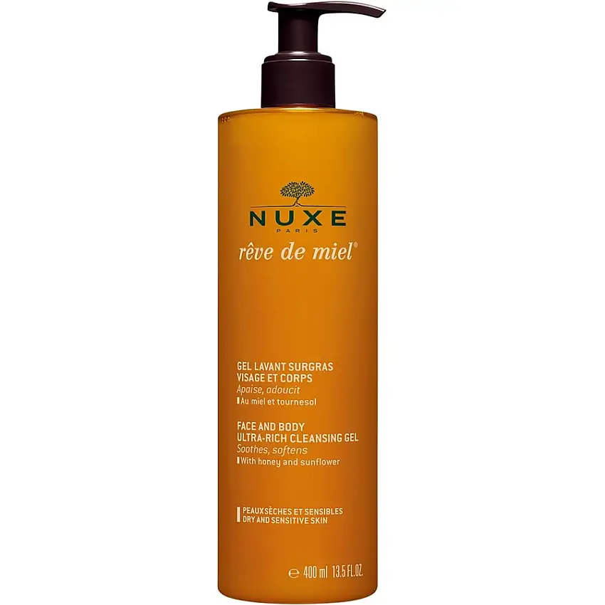 Nuxe Rêve de Miel Gel detergente ultra ricco per bagno viso e corpo Rêve de Miel