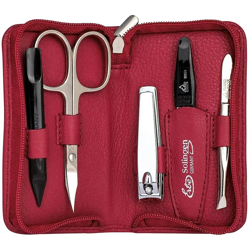 ERBE Astucci per manicure Valigetta con cerniera, 5 pezzi