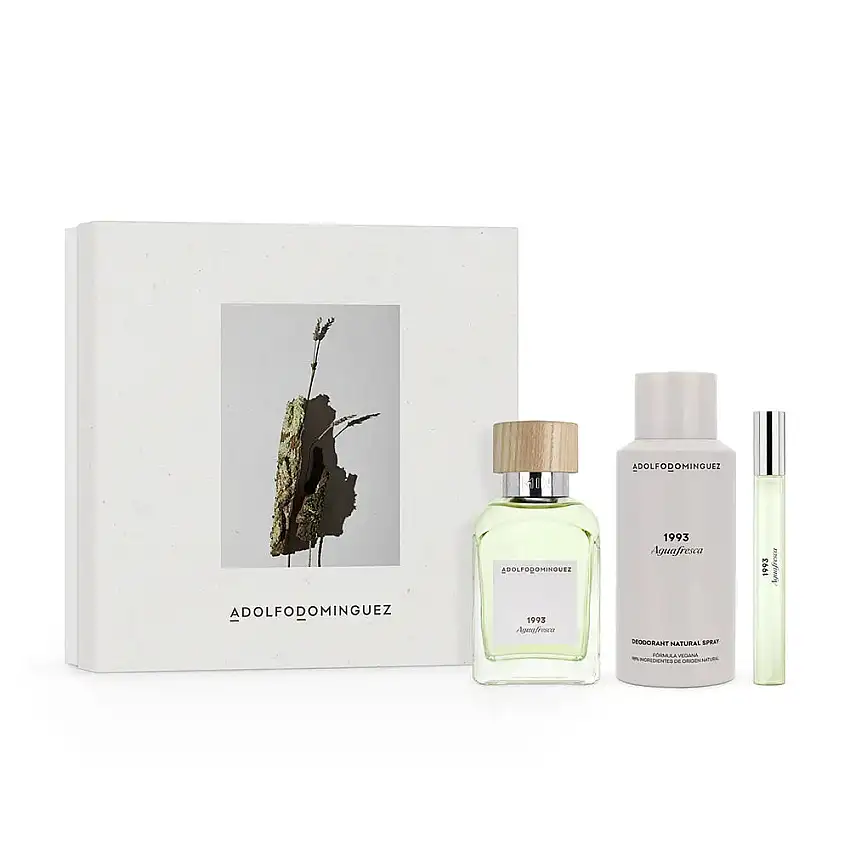 Adolfo Dominguez Agua Fresca Uomo Set Eau De Toilette 120ml Eau De Toilette 10ml Deodorant 150ml
