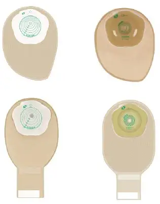 SACCA COLOSTOMIA FONDO CHIUSO COLORE BEIGE MISURA 15/75MM 30 PEZZI