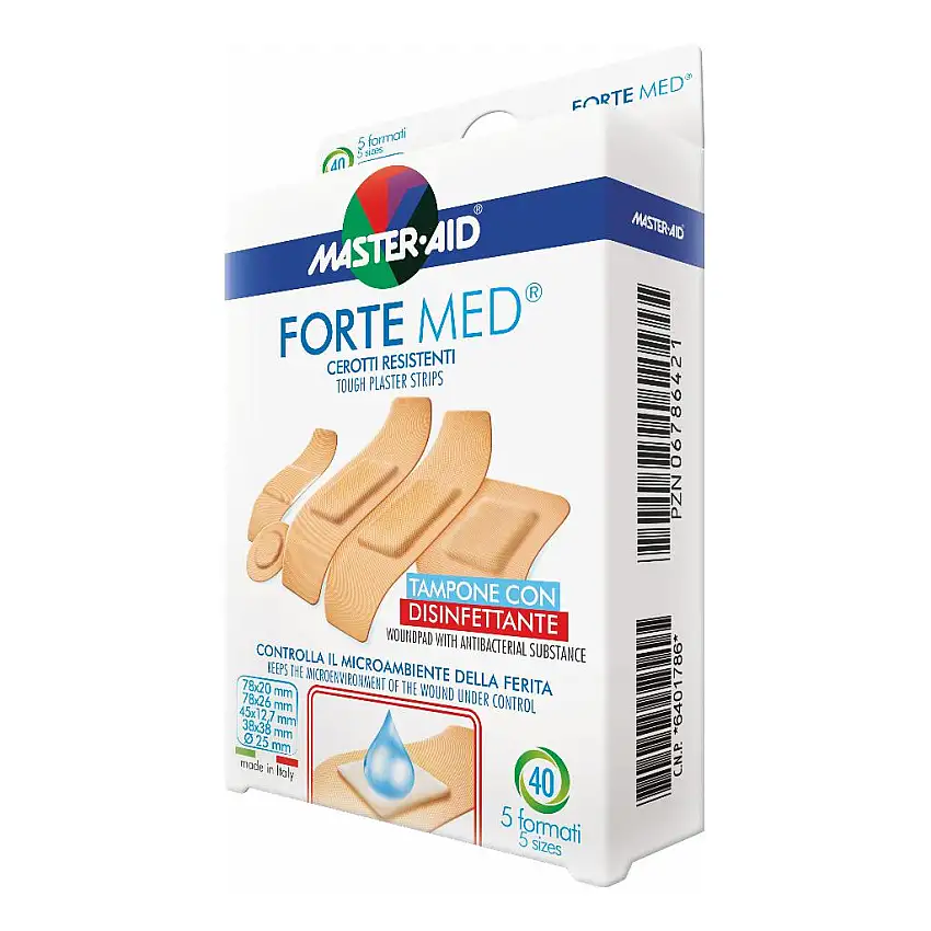 CEROTTO MASTER-AID FORTE MED 5 FORMATI 40 PEZZI