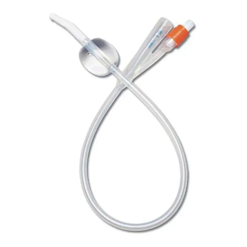 CATETERE URETRALE FOLEY IN PURO SILICONE CH12 DUE VIE. PUNTA IN NELATON, CAPACITA' DEL PALLONCINO 10ML. SUPERFICIE LISCIA