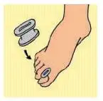 DIVARICATORE PER DITA DEI PIEDI GEL TOE SEPARATOR L