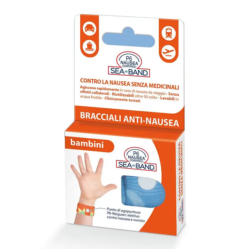 BRACCIALE ANTI NAUSEA PER BAMBINI P6 NAUSEA CONTROL 2 PEZZI