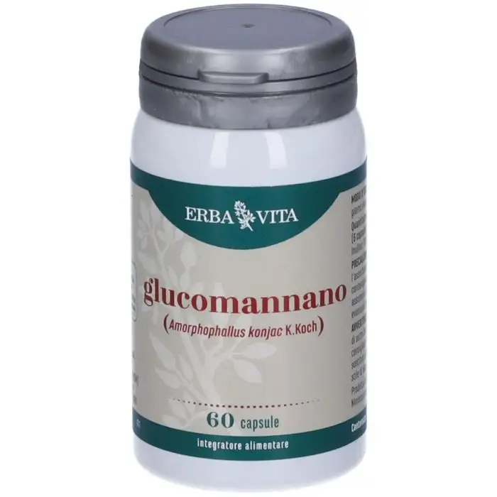 Erba Vita Glucomannano Integratore Intestinale 60 Capsule