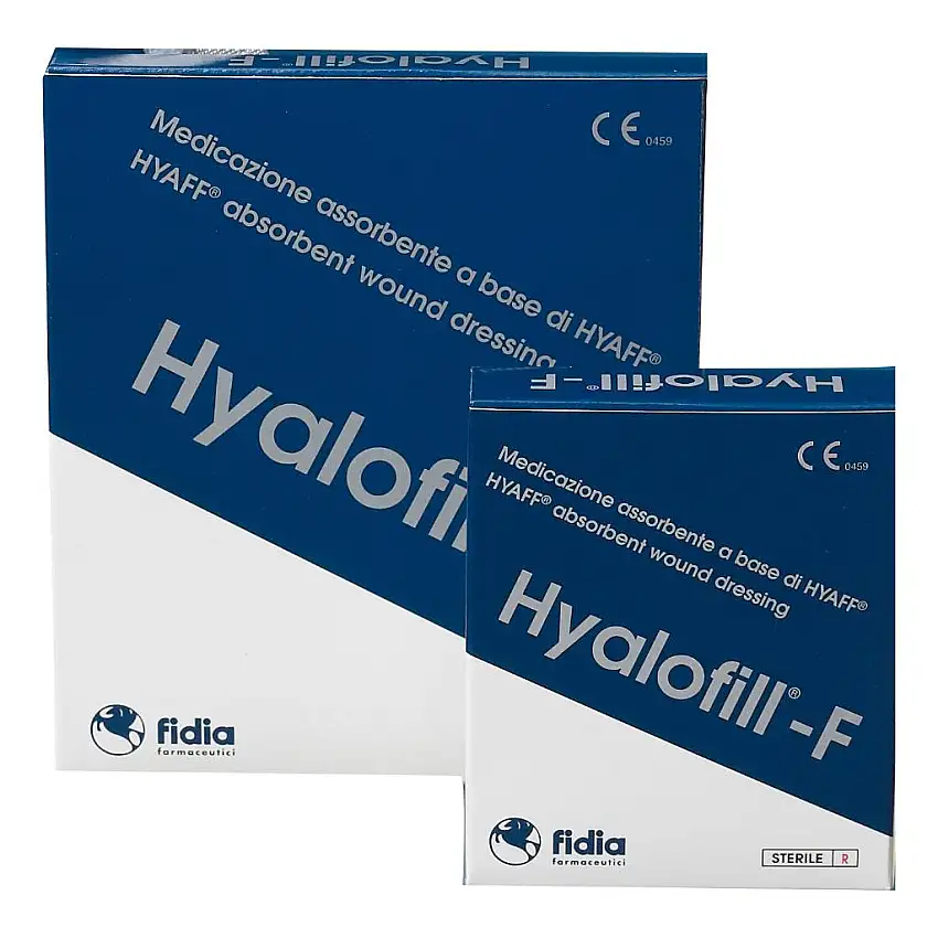 MEDICAZIONE ASSORBENTE IN TESSUTO NON TESSUTO HYALOFILL F CON HYAFF 10X10CM 1 PEZZO