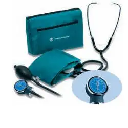 SFIGMOMANOMETRO ANEROIDE MANUALE DA BRACCIO CON FONENDOSCOPIO MODELLO POCKET ALTA PRECISIONE BRACCIALE IMPERMEABILE REGOLABILE VALVOLA DI RILASCIO PROFESSIONALE