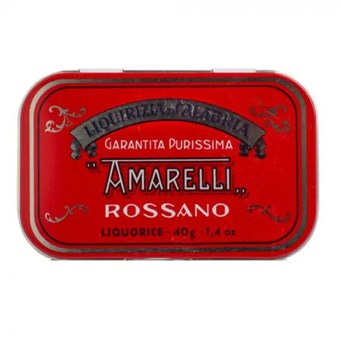 Amarelli Liquirizia Spezzata Rossa Pura in Astuccio Senza Zucchero 40g