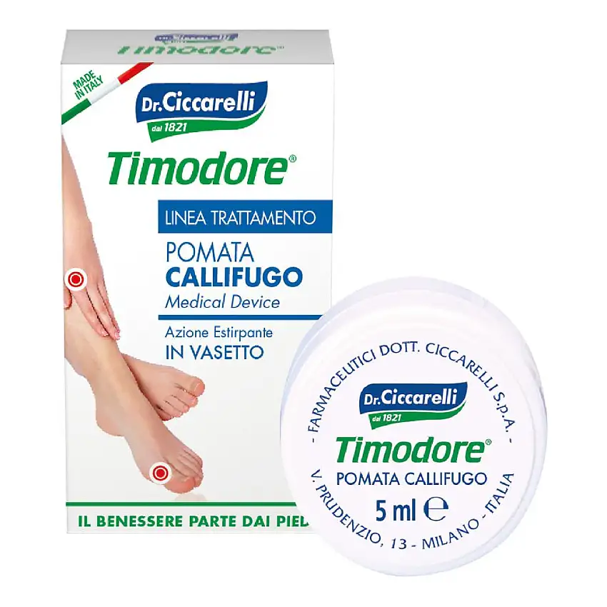 CALLIFUGO IN POMATA PER ESTIRPARE CALLI IGIENEPIEDE CONFEZIONE IN VASO DA 5ML