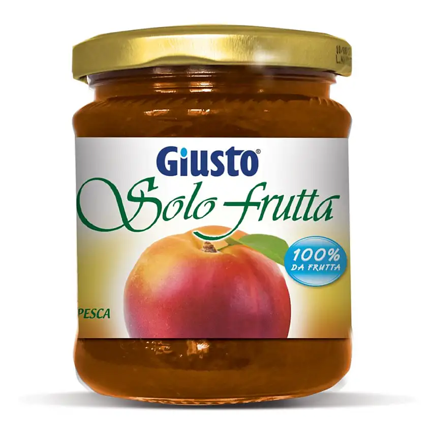 GIUSTO SOLO FRUTTA MARMELLATA PESCHE 284 G