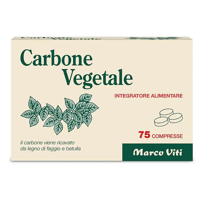 CARBONE VEGETALE 75 COMPRESSE