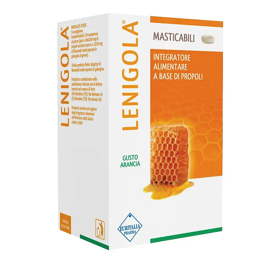 LENIGOLA COMPRESSE MASTICABILI ARANCIA 40 COMPRESSE