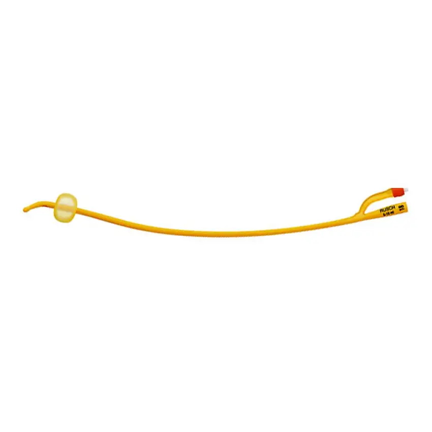 CATETERE FOLEY A MEDIA PERMANENZA RUSCH GOLD PLUS A 2 VIE IN SILKOLATEX LATTICE-SILICONE PER ADULTO CH18 LUNGHEZZA 40 CM PUNTA TIEMANN A 1 FORI PALLONCINO 5-15 ML 1 PEZZO