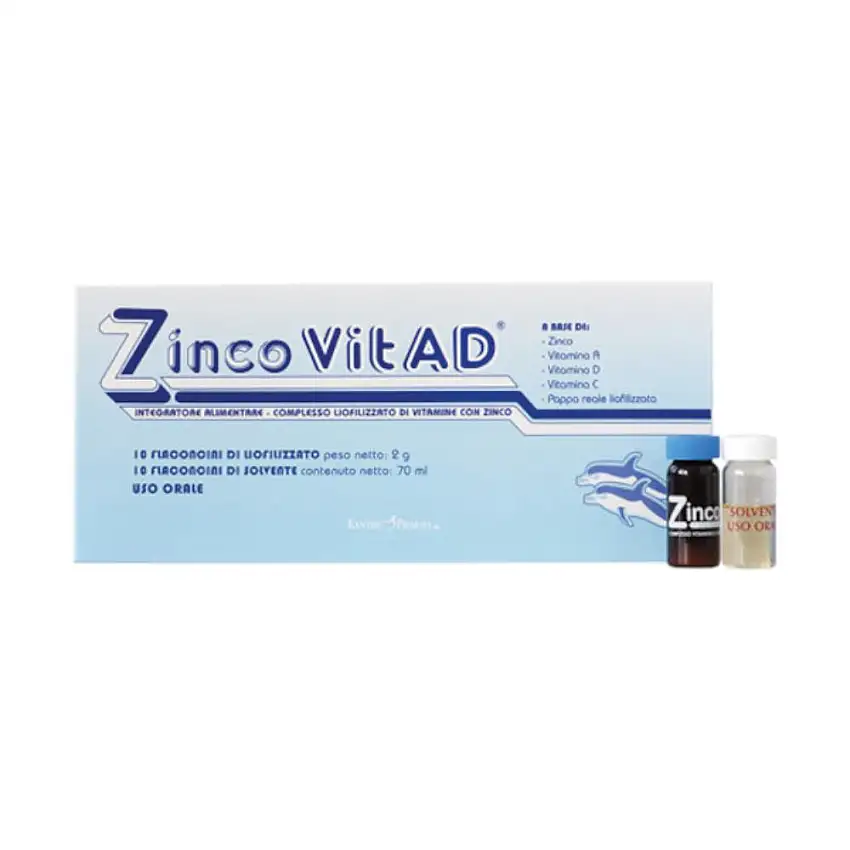 ZINCO VIT A D 10 FLACONCINI + 10 FLACONCINI