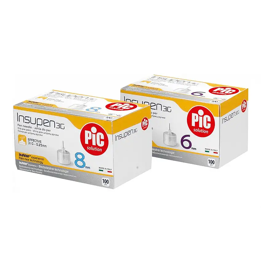AGO PER PENNA DA INSULINA PIC 31 GAUGE 6 MM 100 PEZZI