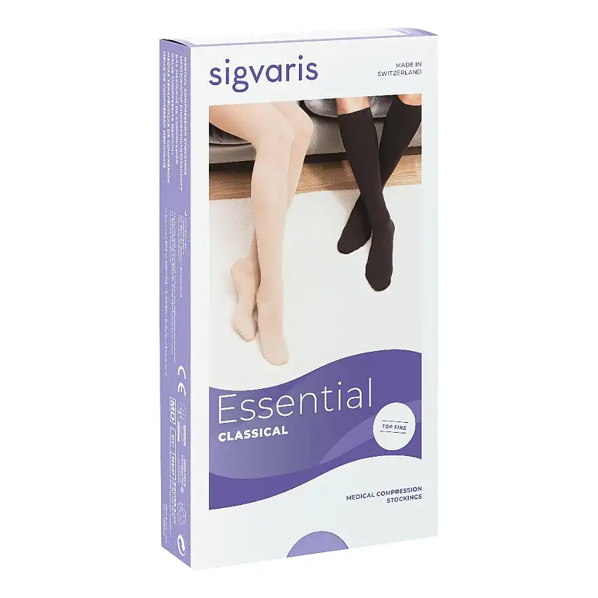 SIGVARIS 701 CCL1 TFQ COLLANT TOP FINE CORTO PUNTA CHIUSA CRISPA S PLUS