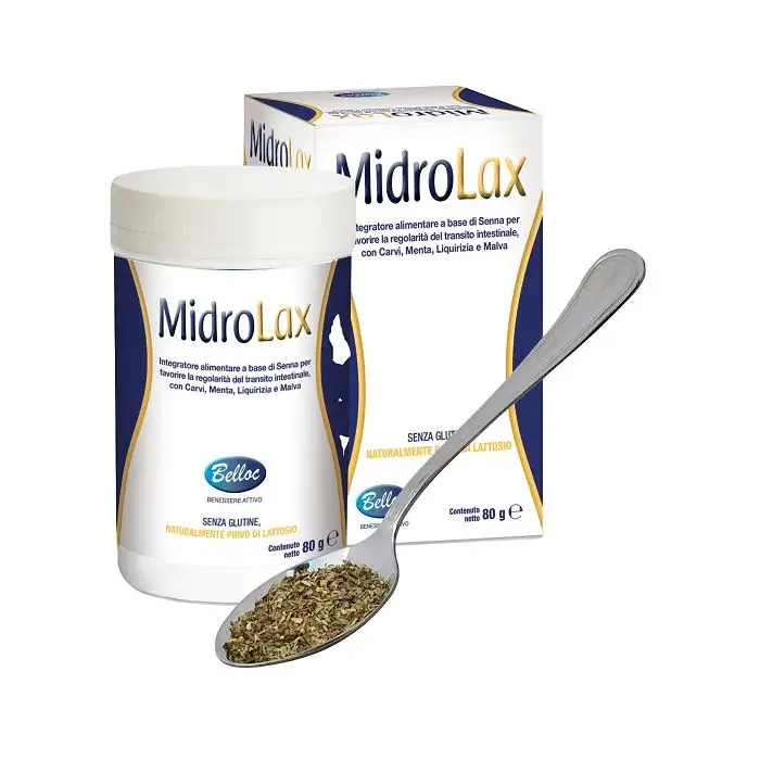 Midrolax Polvere Integratore a Base Di Senna Per Favorire Il Transito Intestinale 80g