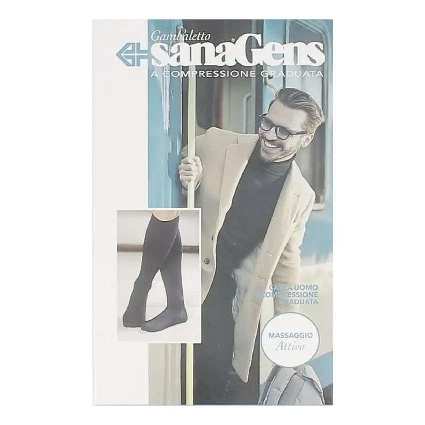 CALZA DA UOMO IN COTONE E LYCRA ALABAMA BLU XS