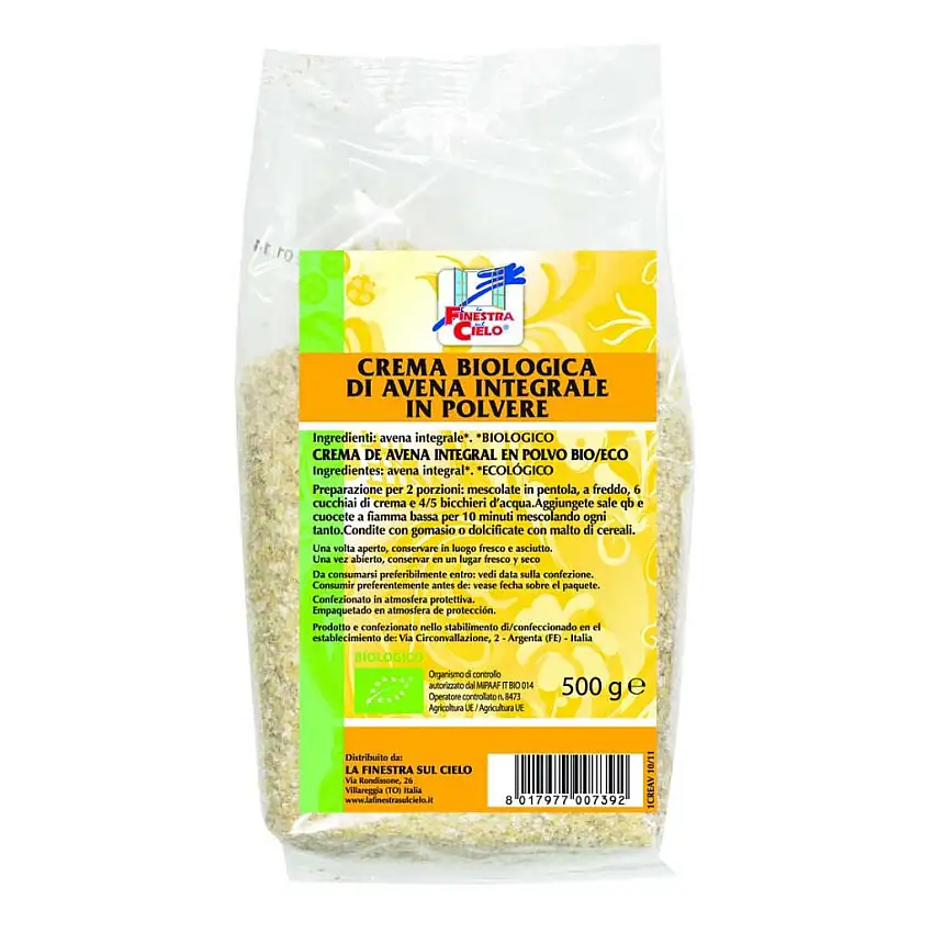 CREMA DI AVENA INTEGRALE BIO 500 G