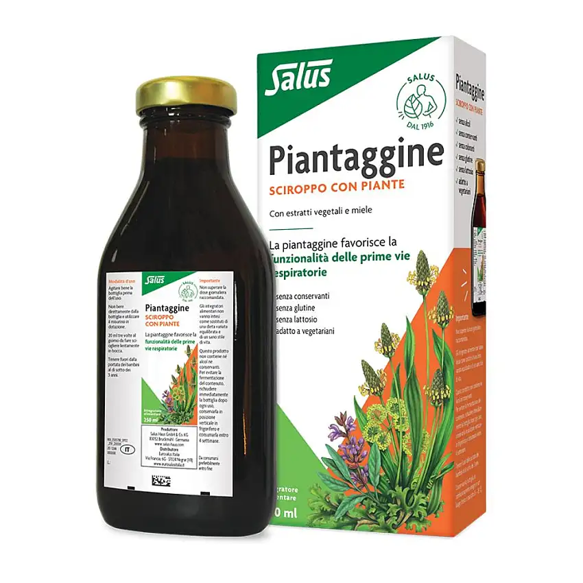 SALUS PIANTAGGINE SENZA ALCOL SENZA COLORANTI SENZA CONSERVANTI 250 ML