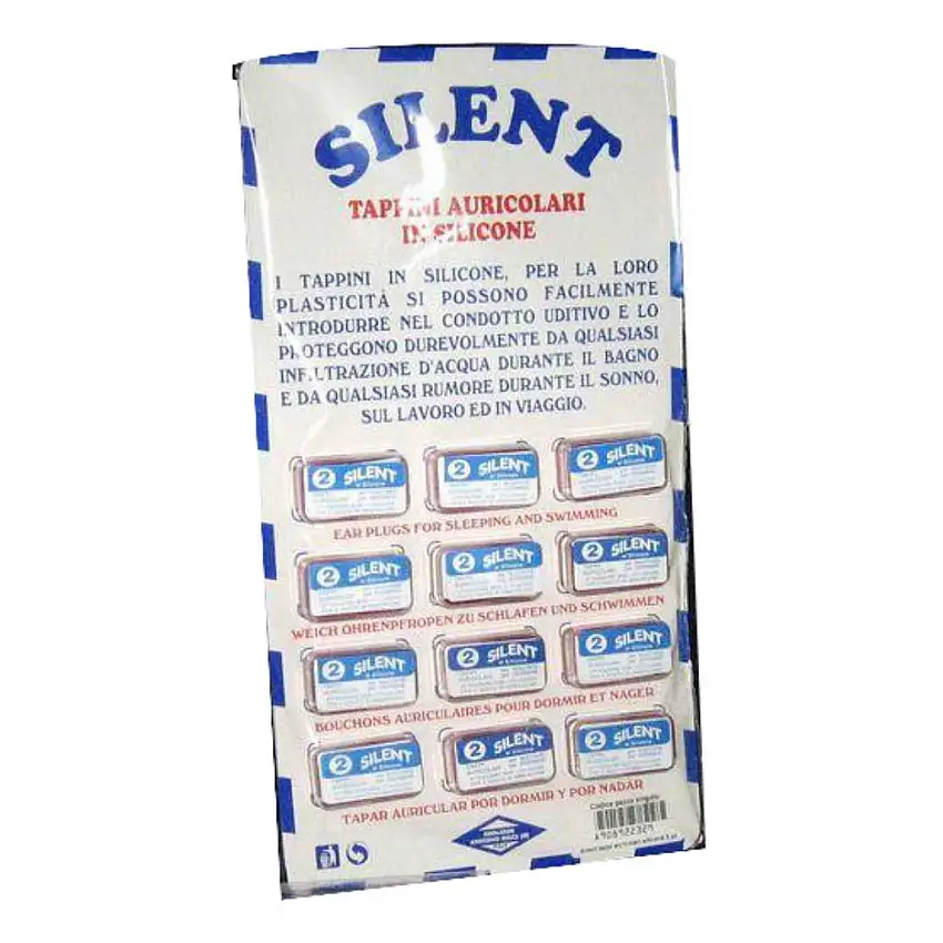 TAPPO AURICOLARE IN SILICONE SILENT 2 PEZZI