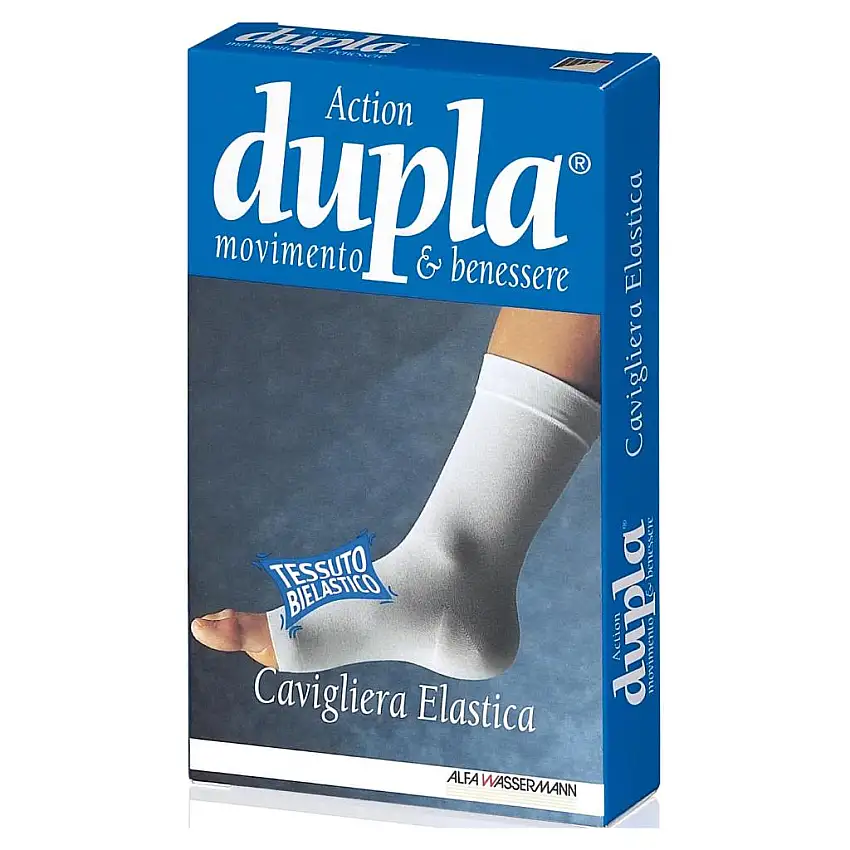 CAVIGLIERA ELASTICA DUPLA BIANCA L