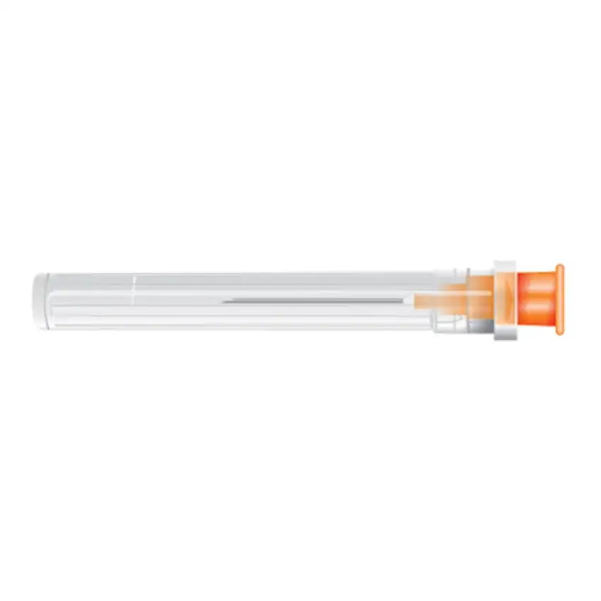 AGO IPODERMICO STERILE PIC CONO LUER LOCK GAUGE 25 0,50 MM LUNGHEZZA 16 MM CODICE COLORE ARANCIO IN BLISTER SINGOLO 100 PEZZI