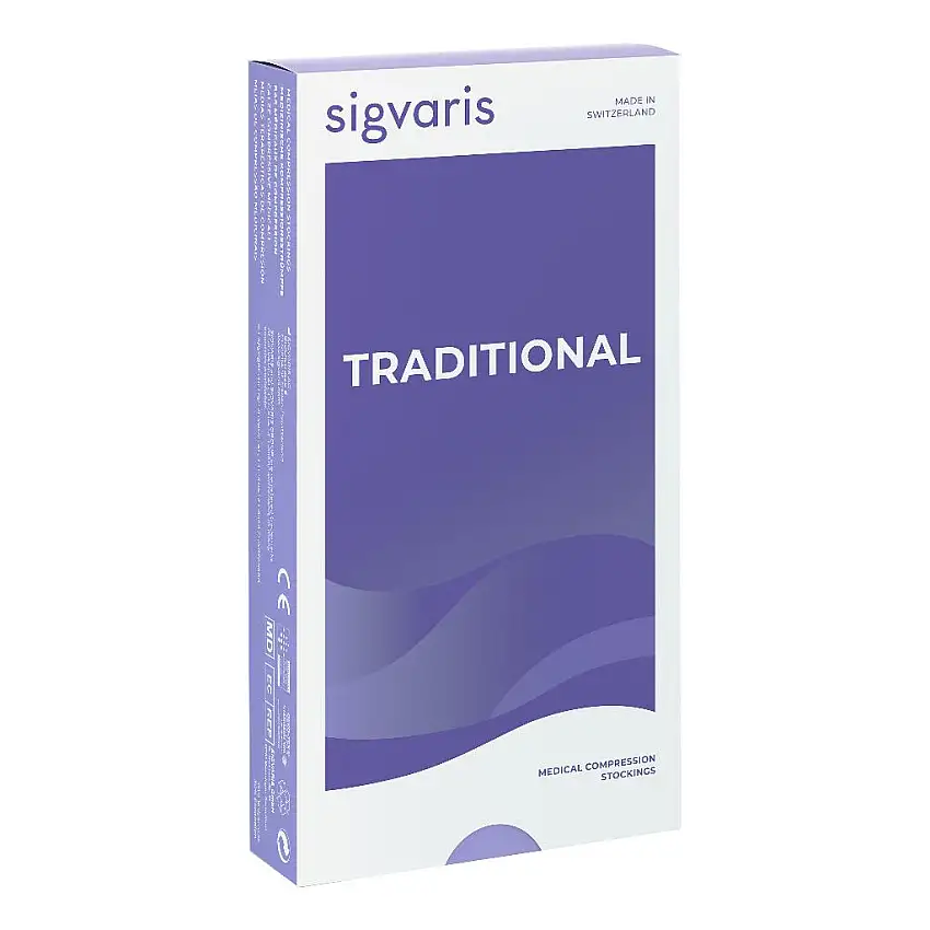 SIGVARIS 503 CCL2 CALZA MEZZA-COSCIA TRADITIONAL LUNGA PUNTA APERTA BEIGE M