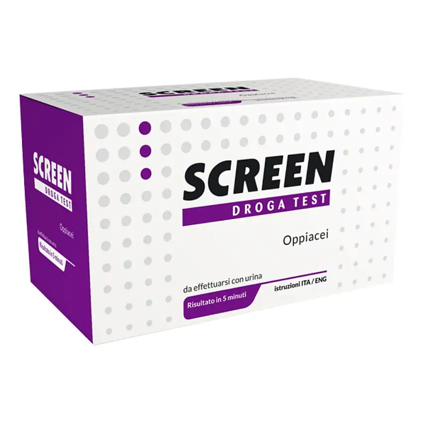 SCREEN DROGA TEST OPPIACEI TEST ANTIDROGA CON CONTENITORE URINA