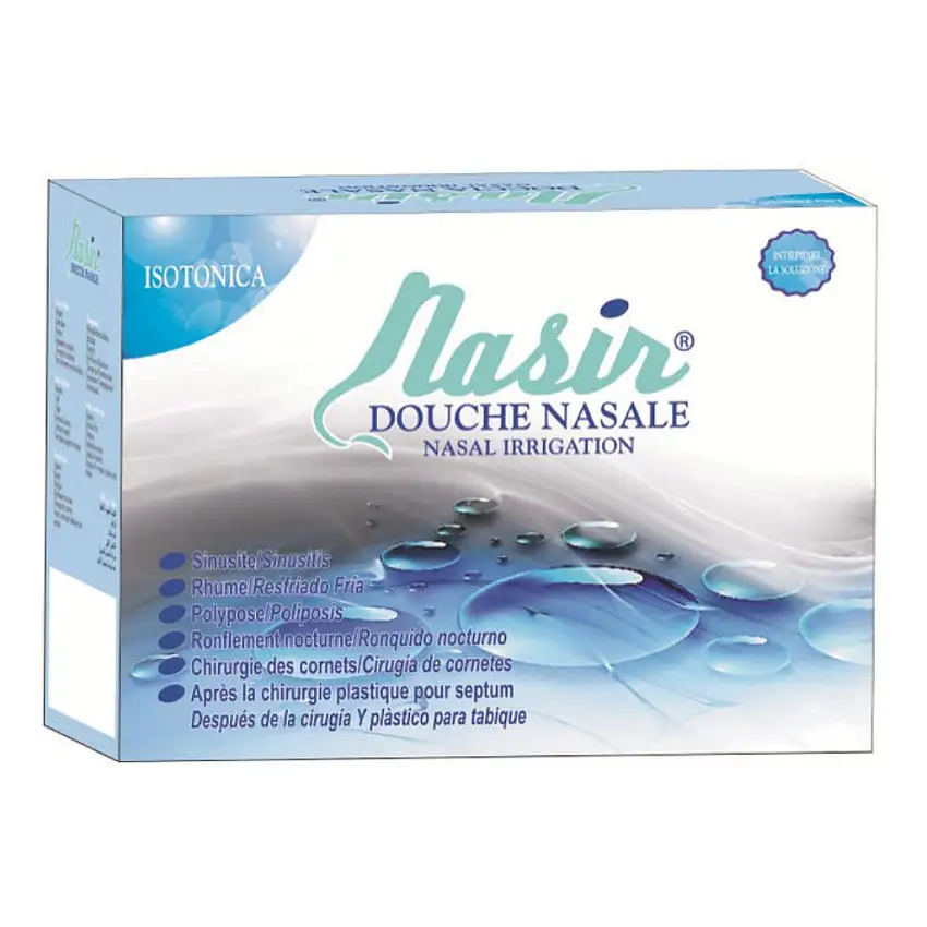 SOLUZIONE FISIOLOGICA ISOTONICA STERILE NASIR IN SCATOLA CON10 SACCHE VERSIONE LUER LOCK DA 250ML