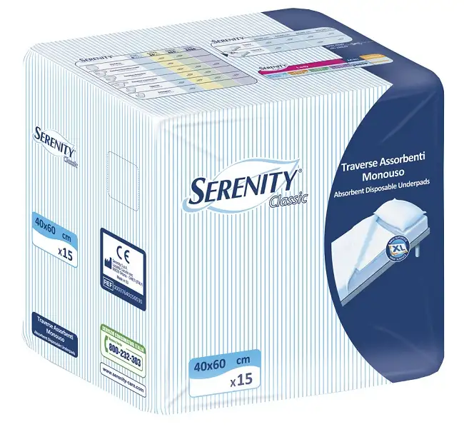 TRAVERSA SALVAMATERASSO SERENITYCLASSIC XL MISURA 60X90CM 30 PEZZI