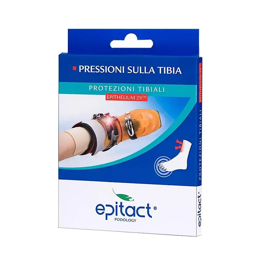 PROTEZIONE TIBIALE EPITACT IN SILICONE EPITHELIUM 29 2 PEZZI