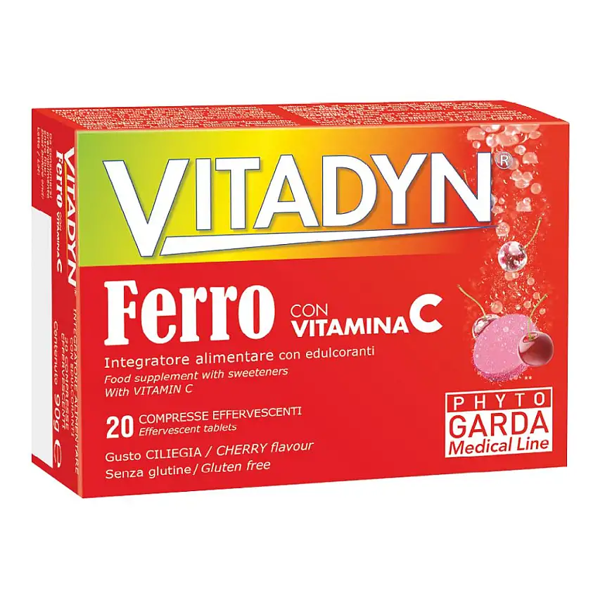 VITADYN FERRO + VITAMINA C 20 COMPRESSE EFFERVESCENTI