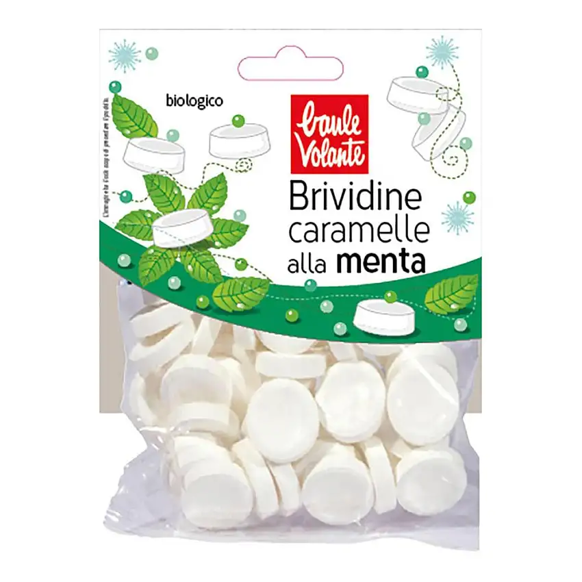 CARAMELLE BRIVIDINE MENTA 75 G