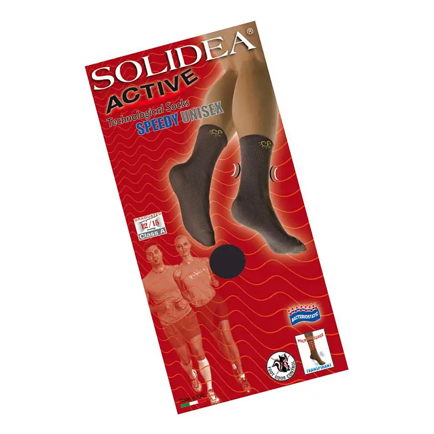 ACTIVE SPEEDY UNISEX CALZINO NERO XL