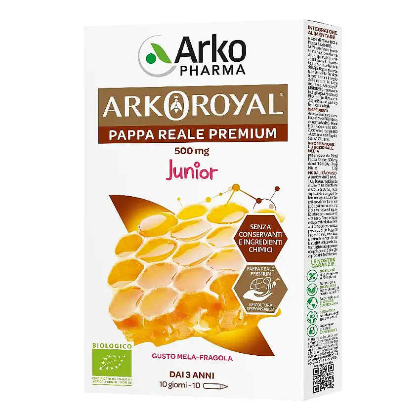ARKOROYAL PAPPA REALE BIOLOGICA 500 MG 10 UNICA DOSE