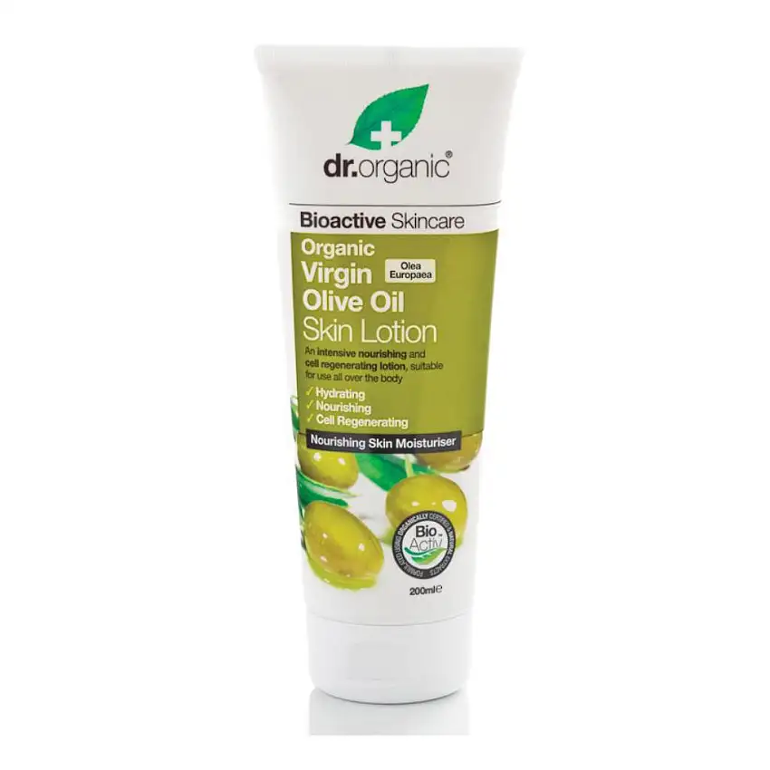 DR ORGANIC VIRGIN OLIVE OIL OLIO DI OLIVA SKIN LOTION LOZIONE CORPO 200 ML