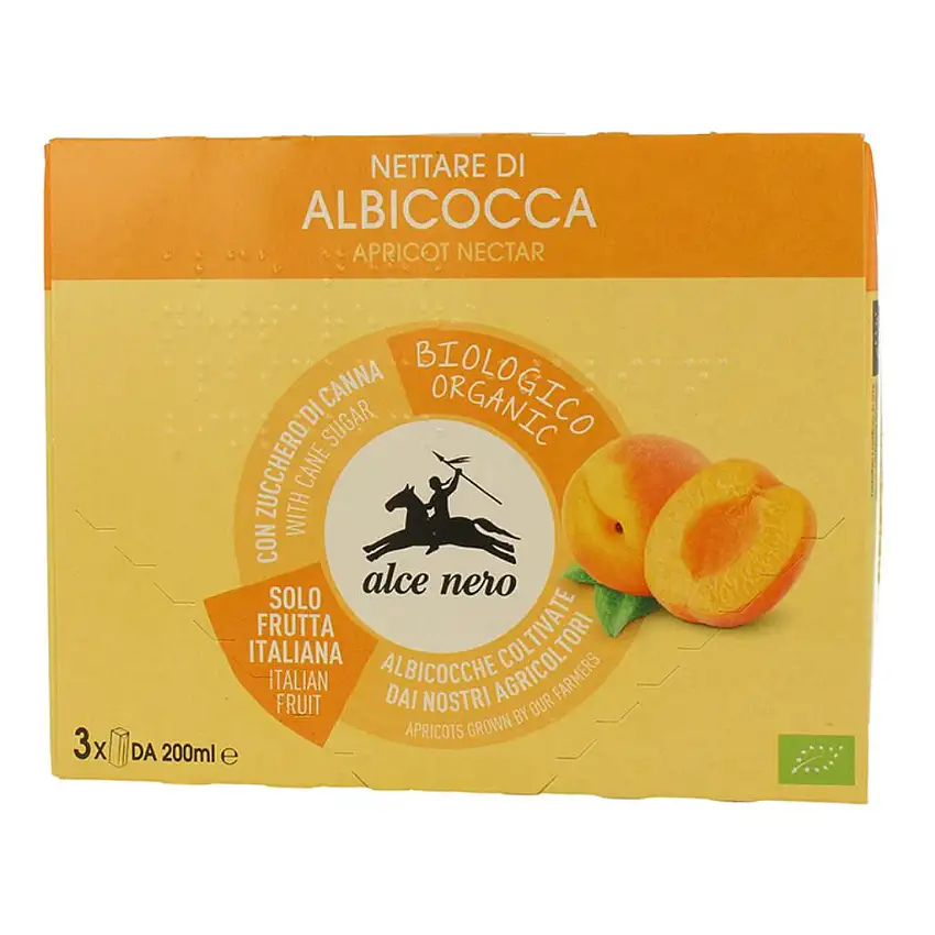 NETTARE DI ALBICOCCA BIO 3 TETRAPACK DA 200 ML