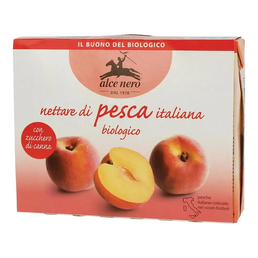 NETTARE DI PESCA BIO 3 TETRAPACK DA 200 ML
